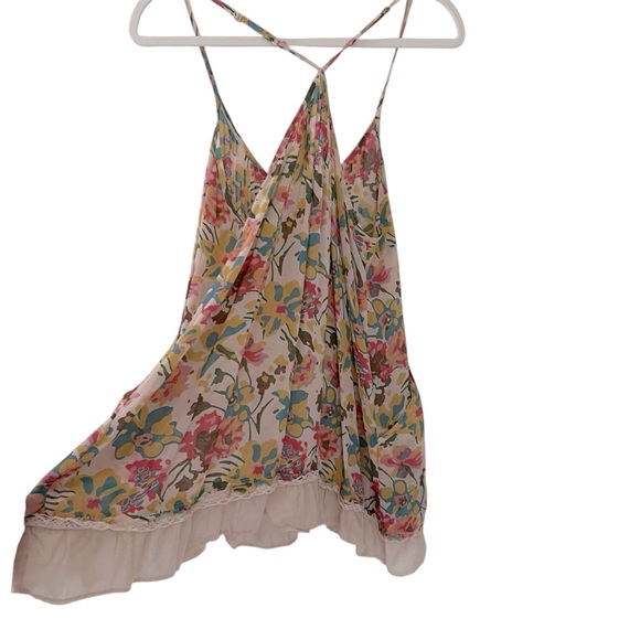 Free People Romantic Floral Hook Eye Closure Front Top (moving sale) - Picture 5 of 7